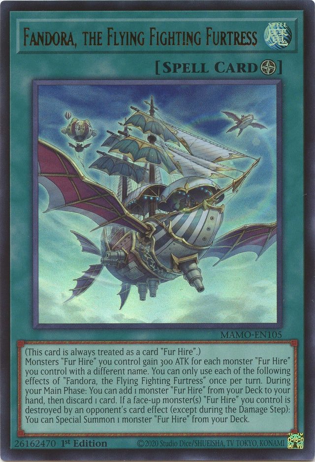 Image for Fandora, the Flying Fighting Furtress (MAMO-EN105) (1st Edition) (Magnificent Monsters) (MAMO) - YuGiOh