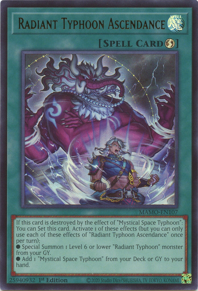 Image for Radiant Typhoon Ascendance (MAMO-EN107) (1st Edition) (Magnificent Monsters) (MAMO) - YuGiOh