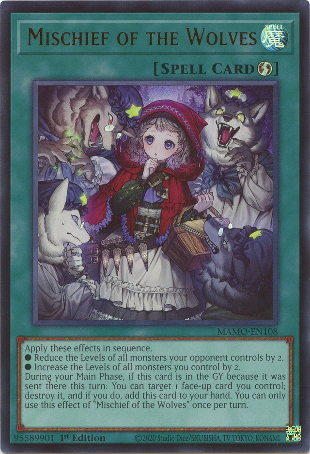 Image for Mischief of the Wolves (MAMO-EN108) (1st Edition) (Magnificent Monsters) (MAMO) - YuGiOh