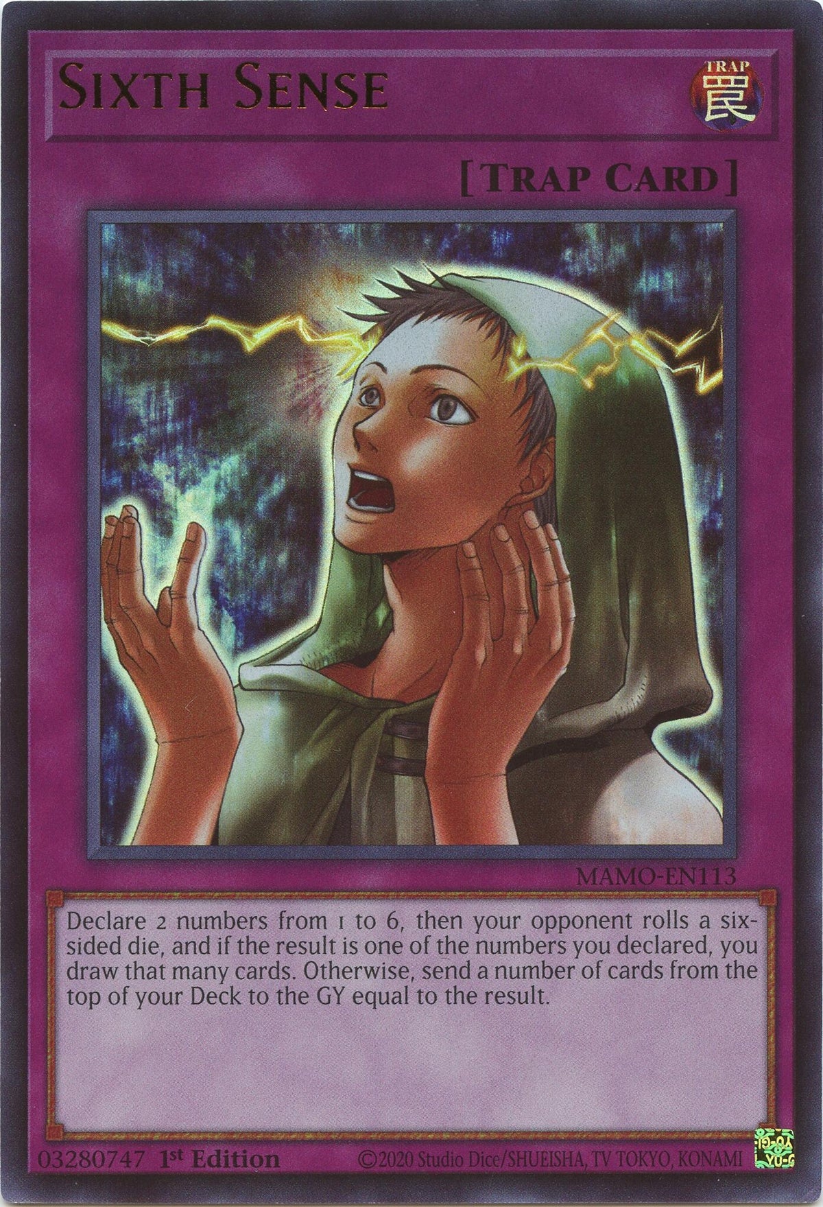 Image for Sixth Sense (MAMO-EN113) (1st Edition) (Magnificent Monsters) (MAMO) - YuGiOh