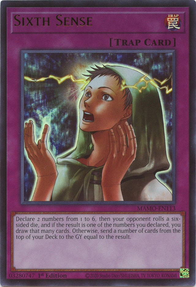 Image for Sixth Sense (MAMO-EN113) (1st Edition) (Magnificent Monsters) (MAMO) - YuGiOh