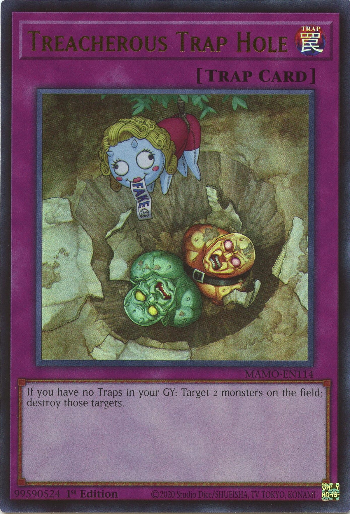 Image for Treacherous Trap Hole (MAMO-EN114) (1st Edition) (Magnificent Monsters) (MAMO) - YuGiOh