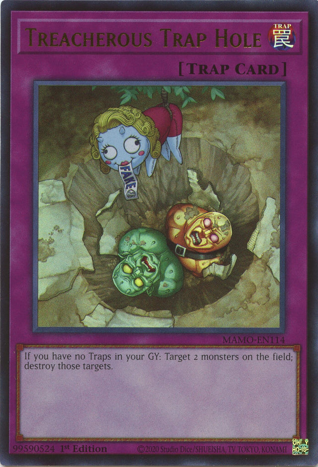 Image for Treacherous Trap Hole (MAMO-EN114) (1st Edition) (Magnificent Monsters) (MAMO) - YuGiOh