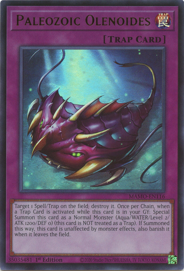 Image for Paleozoic Olenoides (MAMO-EN116) (1st Edition) (Magnificent Monsters) (MAMO) - YuGiOh