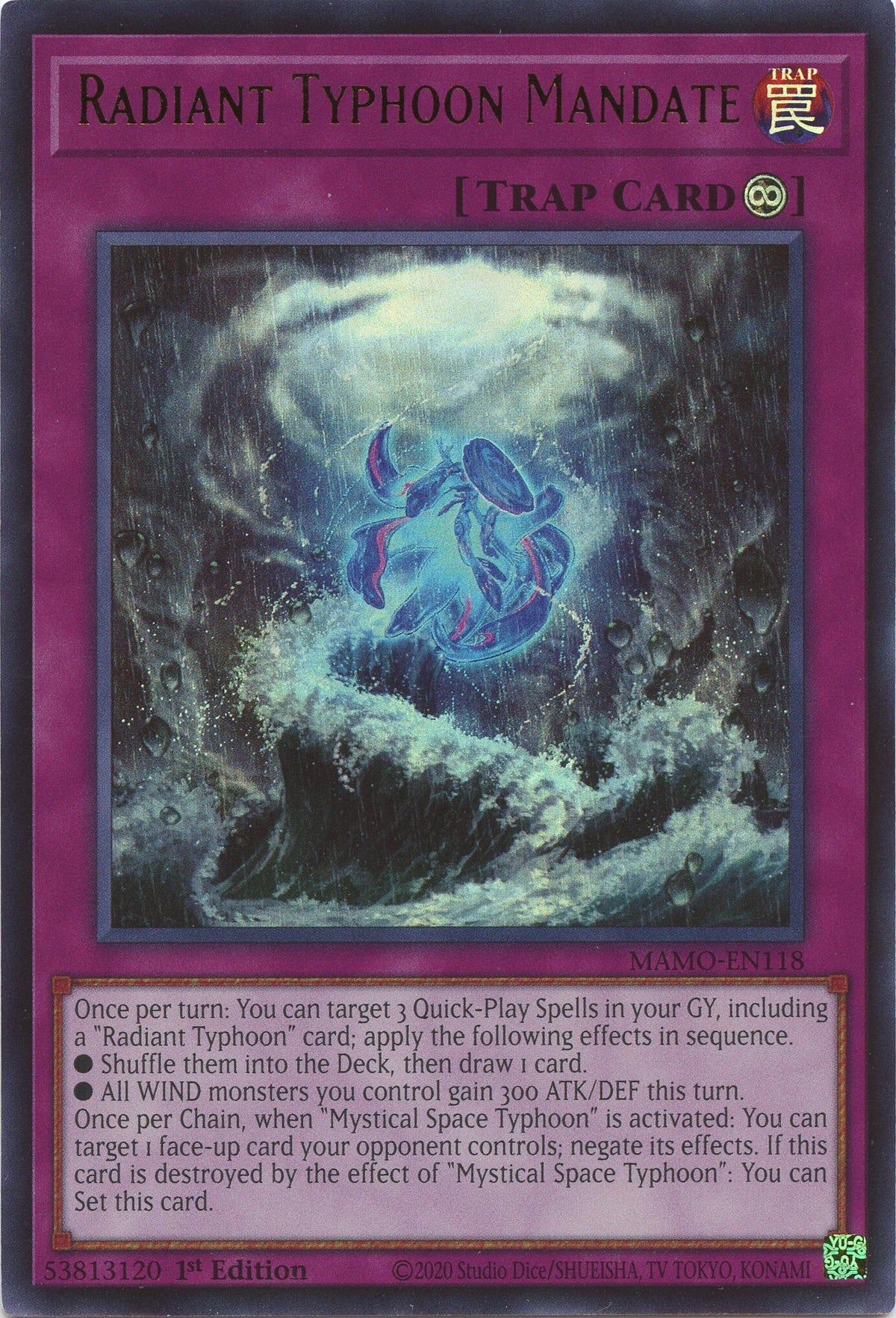 Image for Radiant Typhoon Mandate (MAMO-EN118) (1st Edition) (Magnificent Monsters) (MAMO) - YuGiOh