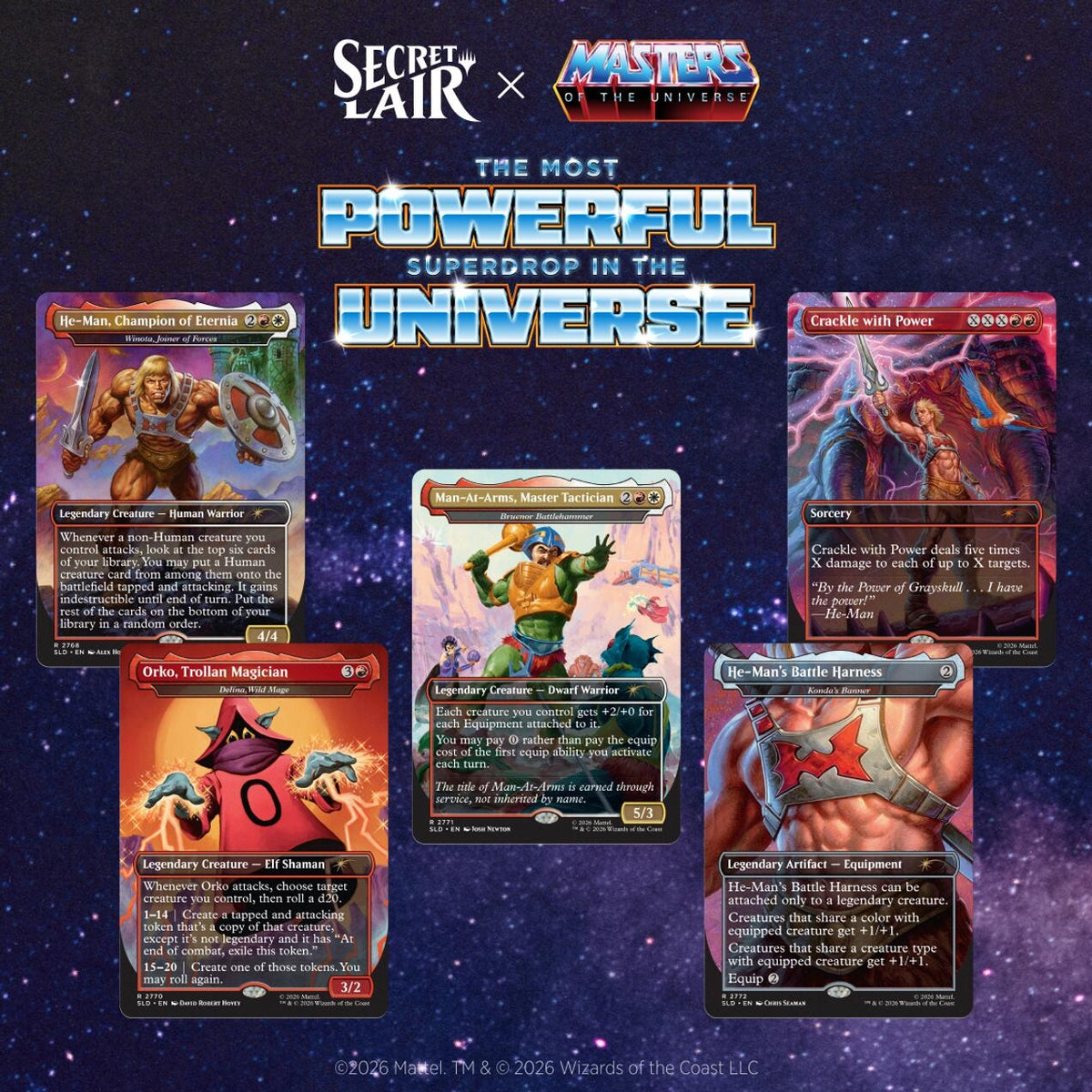 Image for Secret Lair Drop: Secret Lair x Masters of the Universe: By the Power of Grayskull! - Non-Foil Edition - Magic: The Gathering