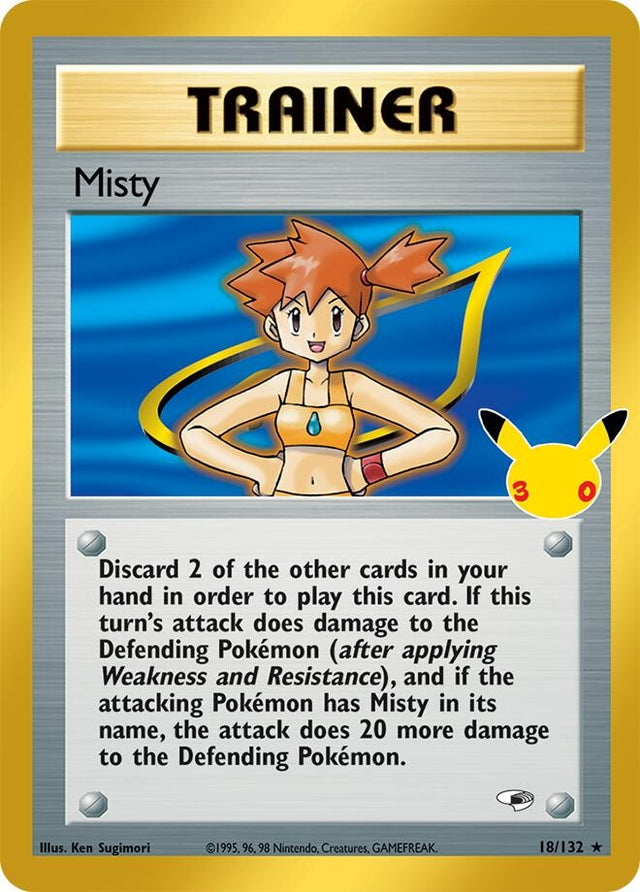Image for Misty (18/132) (Holofoil) (ME: 30th Celebration Classic Collection) (30C) - Pokemon