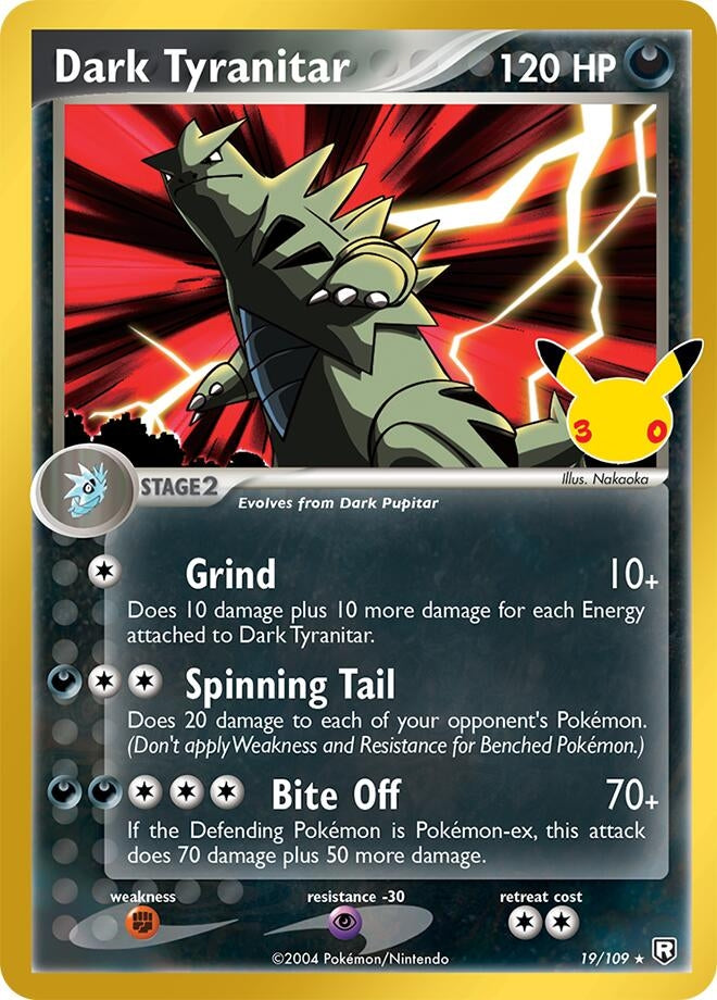 Image for Dark Tyranitar (19/109) (Holofoil) (ME: 30th Celebration Classic Collection) (30C) - Pokemon