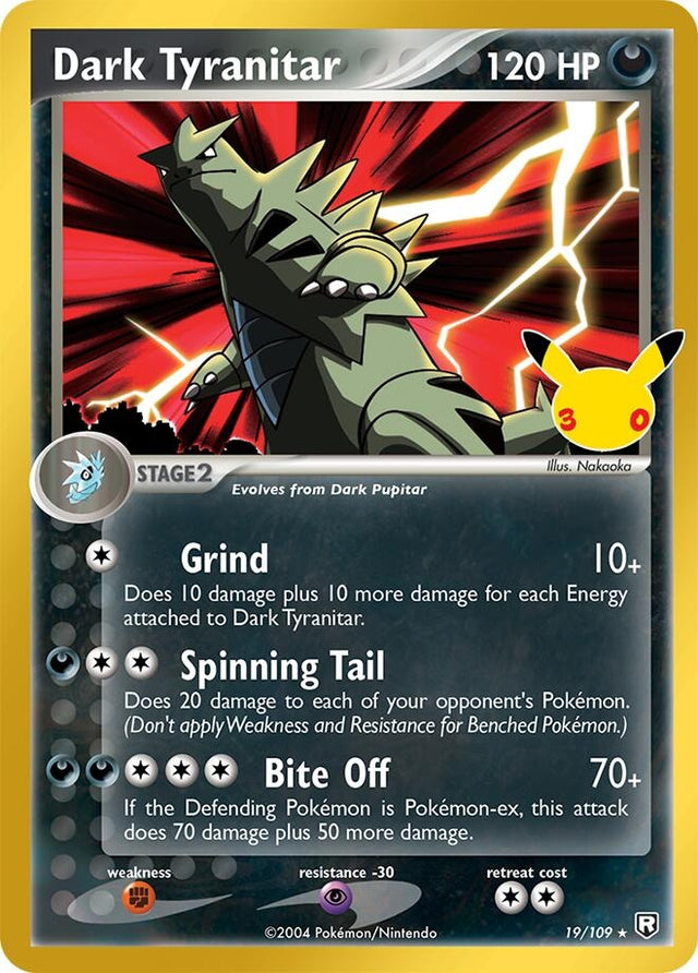 Image for Dark Tyranitar (19/109) (Holofoil) (ME: 30th Celebration Classic Collection) (30C) - Pokemon