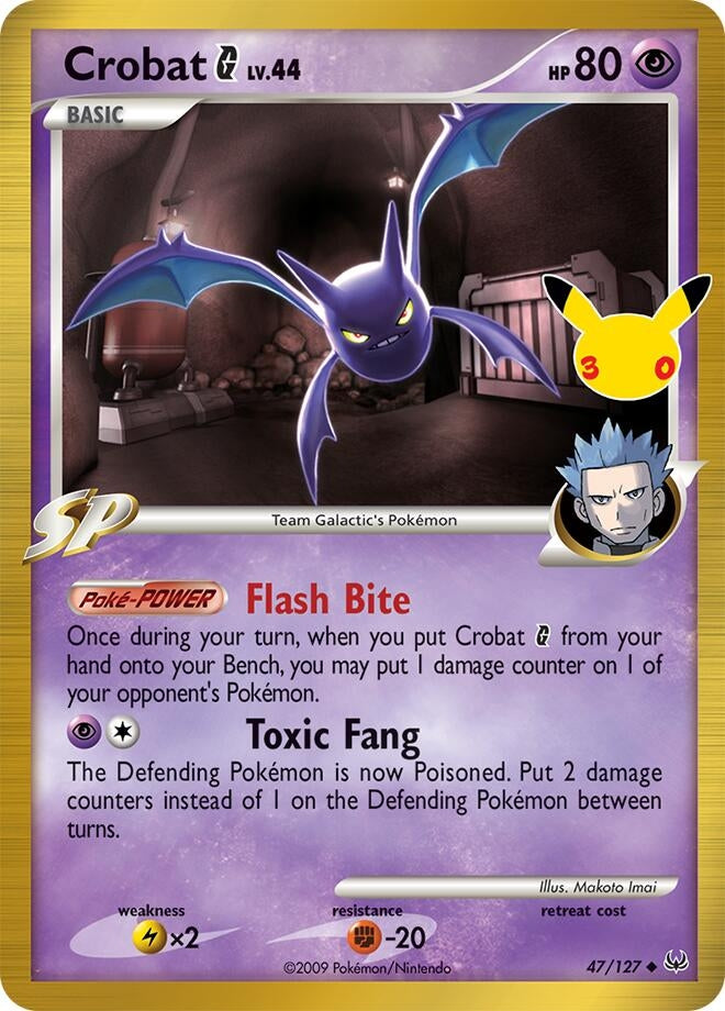 Image for Crobat G (47/127) (Holofoil) (ME: 30th Celebration Classic Collection) (30C) - Pokemon
