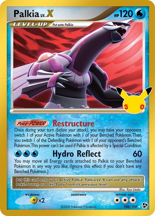 Image for Palkia LV.X (106/106) (Holofoil) (ME: 30th Celebration Classic Collection) (30C) - Pokemon