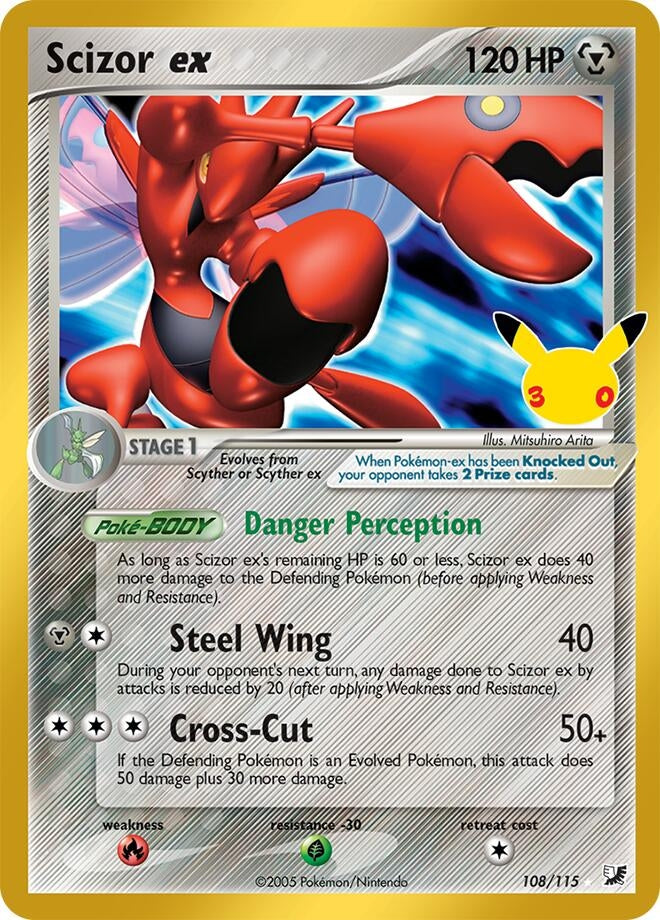 Image for Scizor ex (108/115) (Holofoil) (ME: 30th Celebration Classic Collection) (30C) - Pokemon