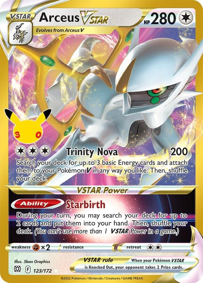 Arceus VSTAR (123/172) (Holofoil) (ME: 30th Celebration Classic Collection) (30C)