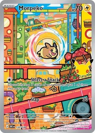 Image for Morpeko (135/128) (Holofoil) (ME: 30th Celebration) (30C) - Pokemon