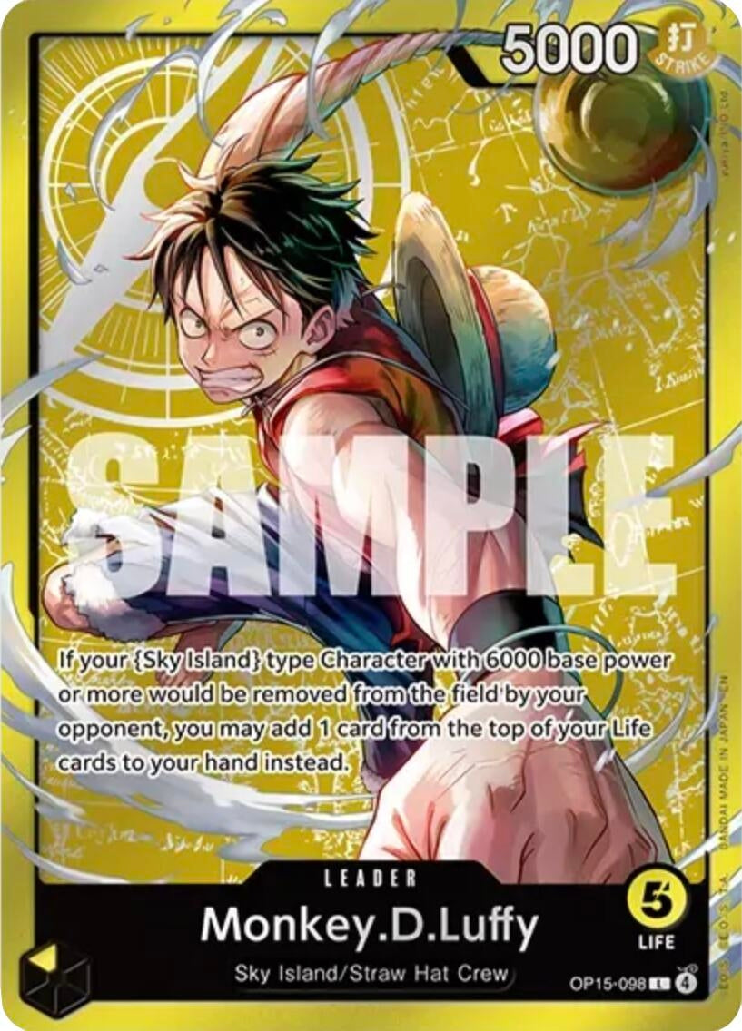 Image for Monkey.D.Luffy (OP15-098) (Luffy Deck) (OP15-098) (Foil) (Set Sail Deck Set) (SD01) - One Piece Card Game