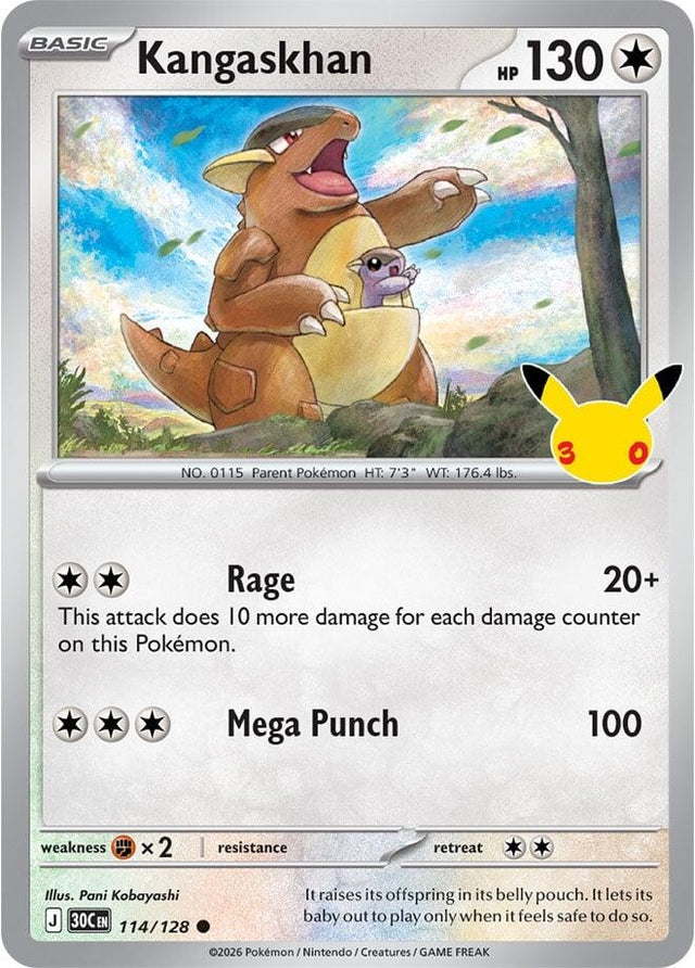 Image for Kangaskhan (114/128) (Holofoil) (ME: 30th Celebration) (30C) - Pokemon