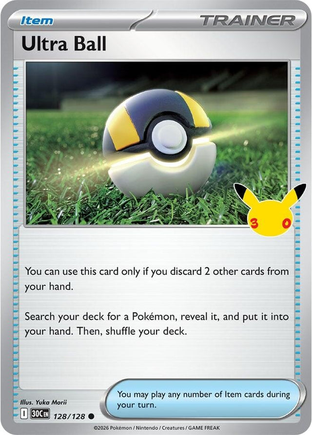 Image for Ultra Ball (128/128) (Holofoil) (ME: 30th Celebration) (30C) - Pokemon