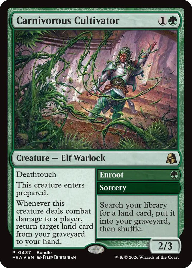 Image for Carnivorous Cultivator (437) (Foil) (Unique and Miscellaneous Promos) (UMP) - Magic: The Gathering