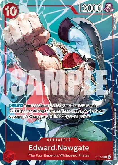 Image for Edward.Newgate (Premium Card Collection -Flame-Flame Fruit Coliseum Edition-) (P-152) (Foil) (One Piece Promotion Cards) (OP-PR) - One Piece Card Game