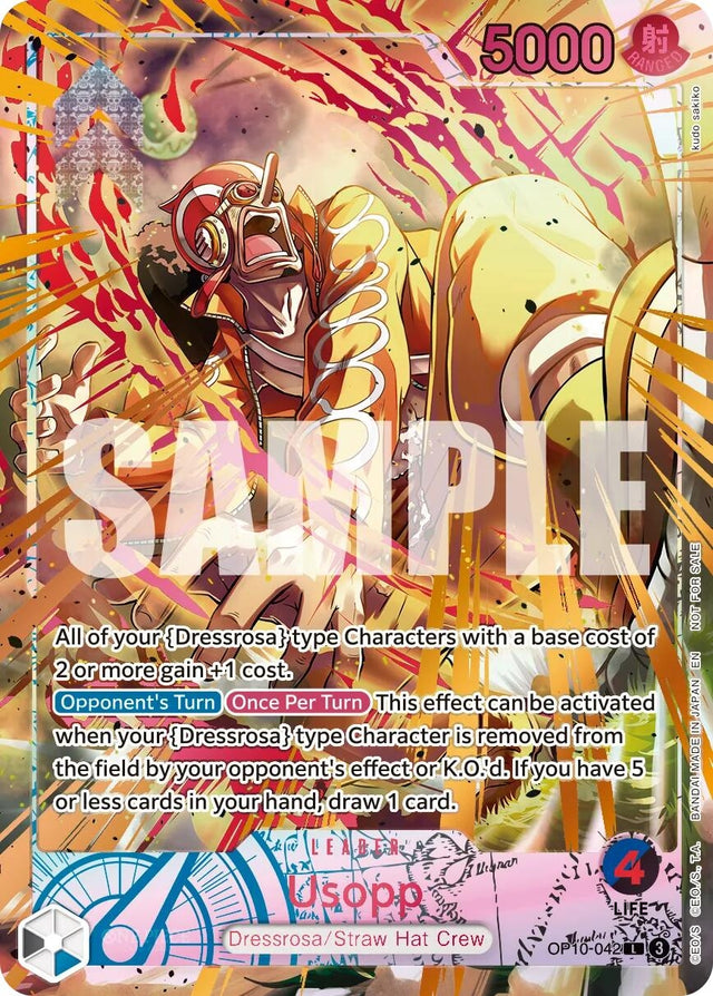 Image for Usopp (Flame-Flame Fruit Coliseum) (OP10-042) (Foil) (One Piece Promotion Cards) (OP-PR) - One Piece Card Game