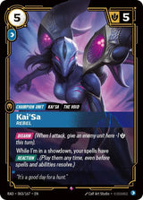 Image for Kai'Sa, Rebel (063/167) (Foil) (Radiance) (RAD) - Riftbound: League of Legends Trading Card Game