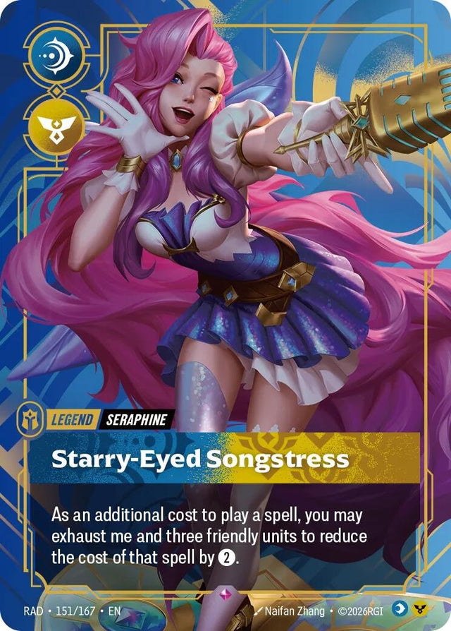 Image for Seraphine, Starry-Eyed Songstress (151/167) (Foil) (Radiance) (RAD) - Riftbound: League of Legends Trading Card Game