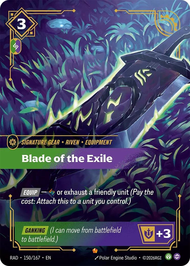 Image for Blade of the Exile (150/167) (Foil) (Radiance) (RAD) - Riftbound: League of Legends Trading Card Game