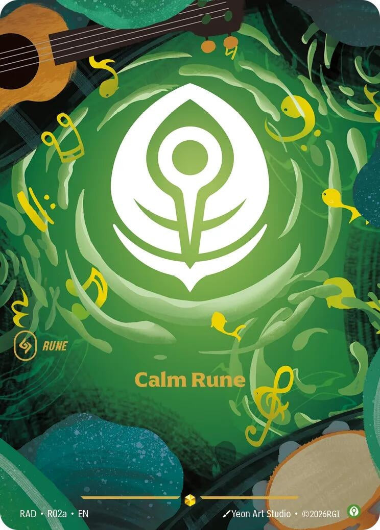 Image for Calm Rune (R02a) (R02a) (Foil) (Radiance) (RAD) - Riftbound: League of Legends Trading Card Game