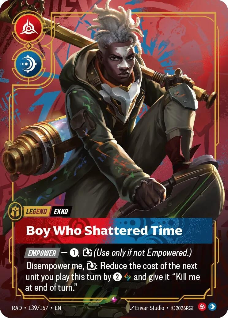 Image for Ekko, Boy Who Shattered Time (139/167) (Foil) (Radiance) (RAD) - Riftbound: League of Legends Trading Card Game