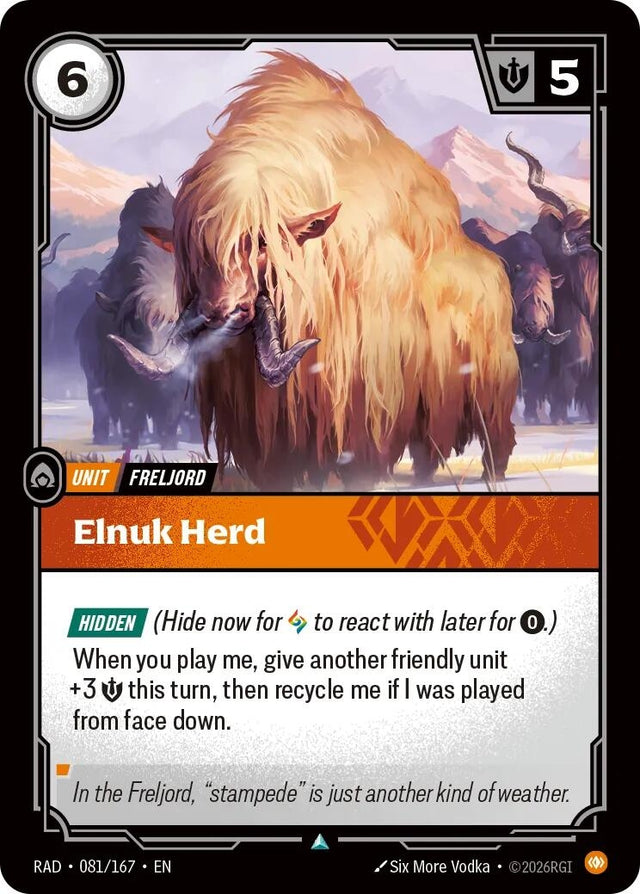 Image for Elnuk Herd (081/167) (Radiance) (RAD) - Riftbound: League of Legends Trading Card Game