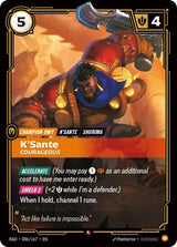 Image for K'Sante, Courageous (086/167) (Foil) (Radiance) (RAD) - Riftbound: League of Legends Trading Card Game