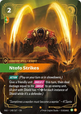 Image for Ntofo Strikes (148/167) (Foil) (Radiance) (RAD) - Riftbound: League of Legends Trading Card Game