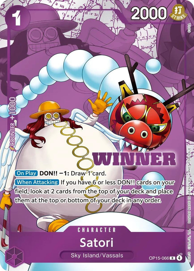 Image for Satori (Winner Pack 2026 Vol. 4) (OP15-066) (Foil) (One Piece Promotion Cards) (OP-PR) - One Piece Card Game