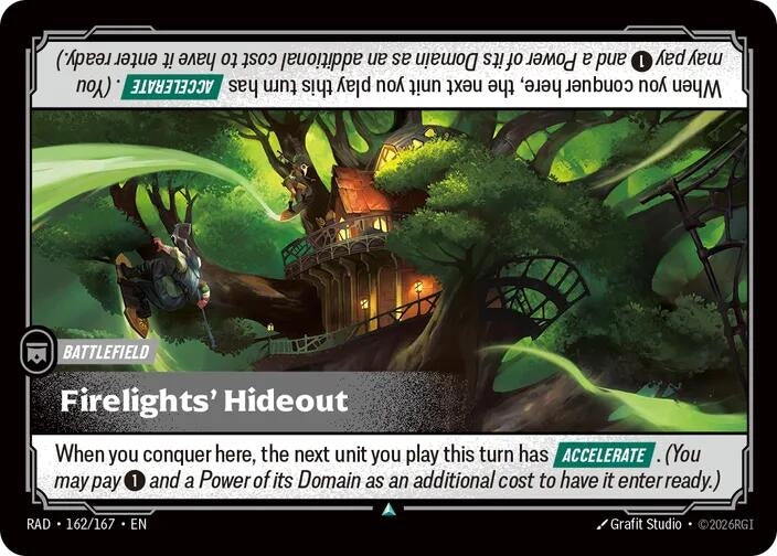 Image for Firelights' Hideout (162/167) (Radiance) (RAD) - Riftbound: League of Legends Trading Card Game