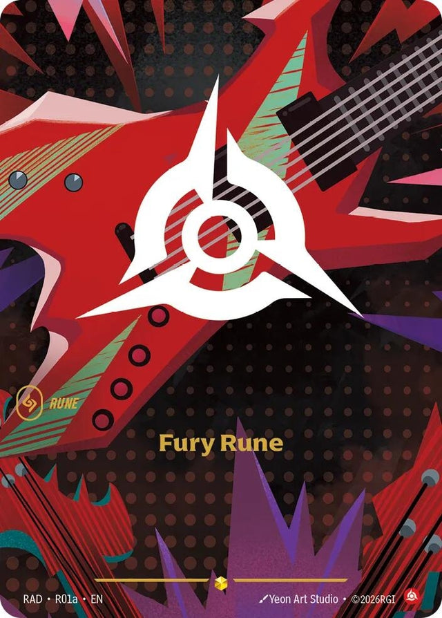 Image for Fury Rune (R01a) (R01a) (Foil) (Radiance) (RAD) - Riftbound: League of Legends Trading Card Game