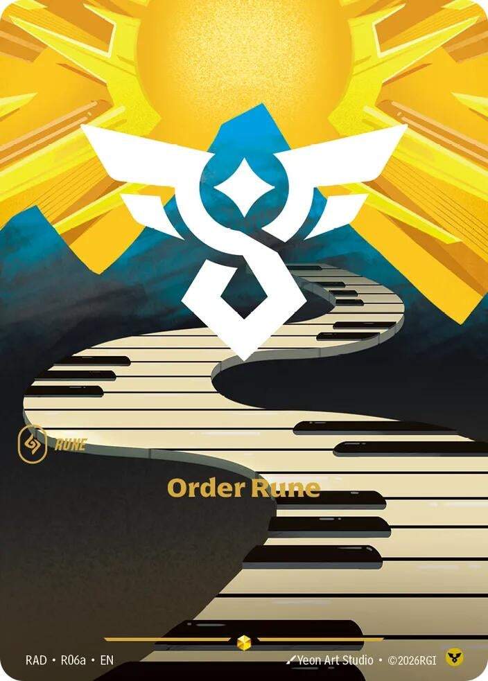 Image for Order Rune (R06a) (R06a) (Foil) (Radiance) (RAD) - Riftbound: League of Legends Trading Card Game