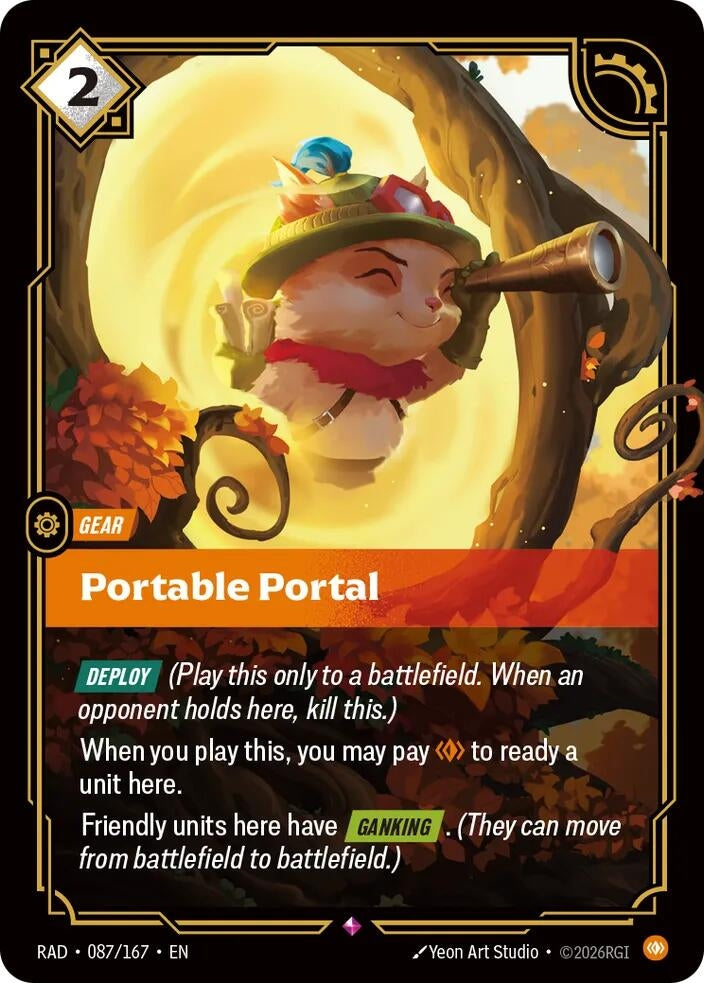 Image for Portable Portal (087/167) (Foil) (Radiance) (RAD) - Riftbound: League of Legends Trading Card Game