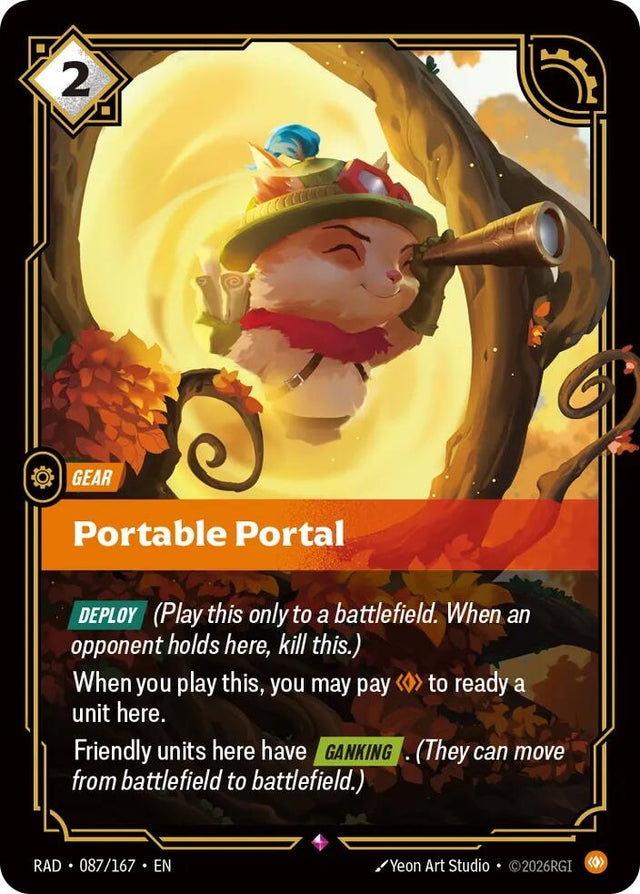 Image for Portable Portal (087/167) (Foil) (Radiance) (RAD) - Riftbound: League of Legends Trading Card Game