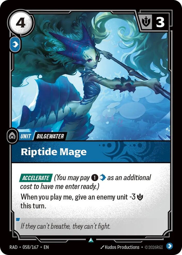Image for Riptide Mage (058/167) (Radiance) (RAD) - Riftbound: League of Legends Trading Card Game