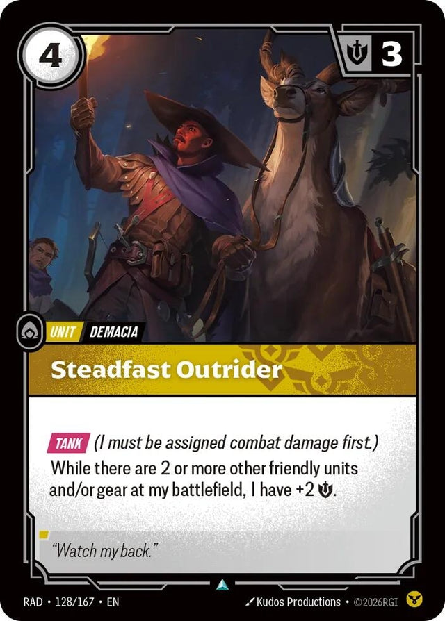 Image for Steadfast Outrider (128/167) (Radiance) (RAD) - Riftbound: League of Legends Trading Card Game