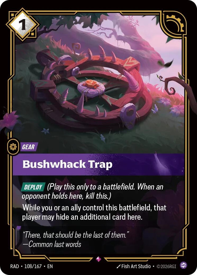 Image for Bushwhack Trap (108/167) (Foil) (Radiance) (RAD) - Riftbound: League of Legends Trading Card Game
