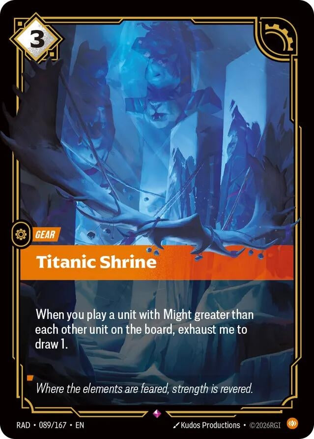 Image for Titanic Shrine (089/167) (Foil) (Radiance) (RAD) - Riftbound: League of Legends Trading Card Game