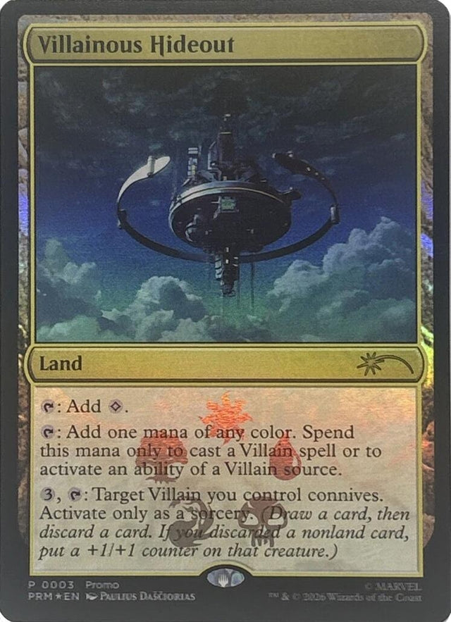 Image for Villainous Hideout (3) (Foil) (Unique and Miscellaneous Promos) (UMP) - Magic: The Gathering