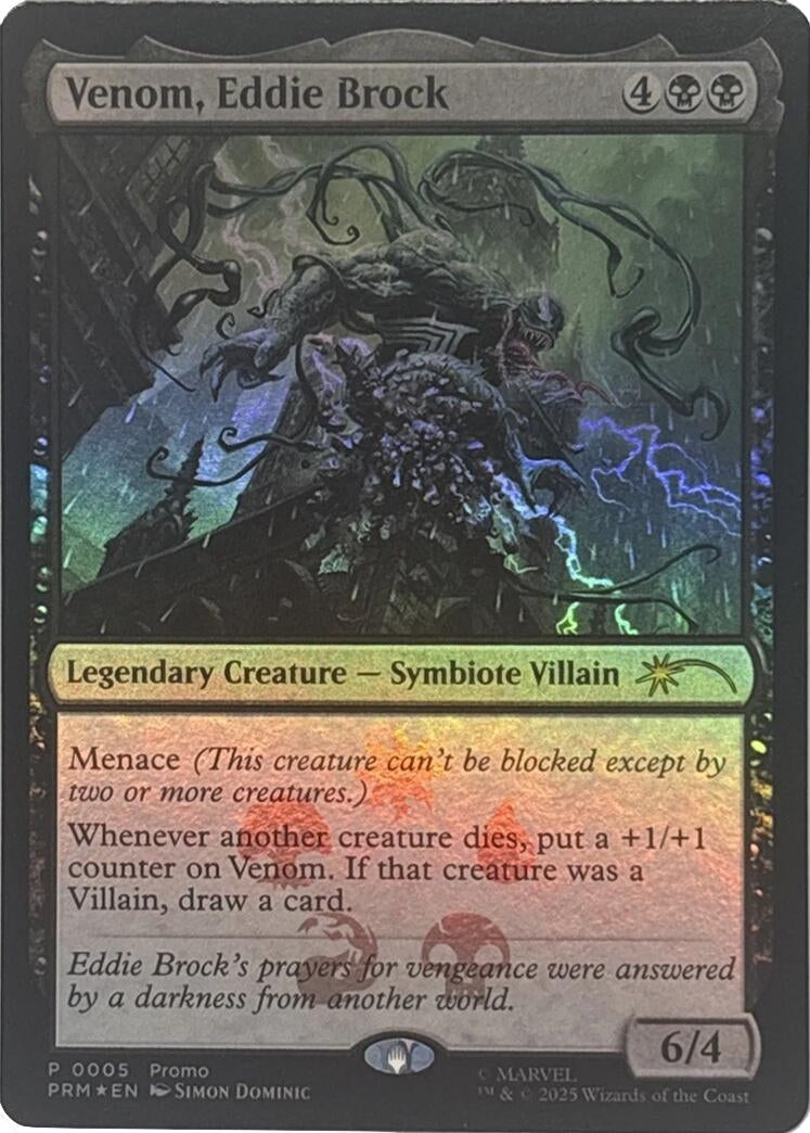Image for Venom, Eddie Brock (5) (Foil) (Unique and Miscellaneous Promos) (UMP) - Magic: The Gathering