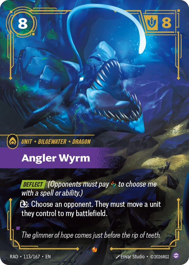 Image for Angler Wyrm (113/167) (Foil) (Radiance) (RAD) - Riftbound: League of Legends Trading Card Game