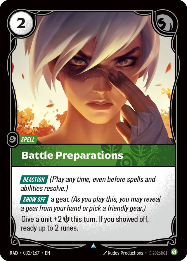 Image for Battle Preparations (032/167) (Radiance) (RAD) - Riftbound: League of Legends Trading Card Game