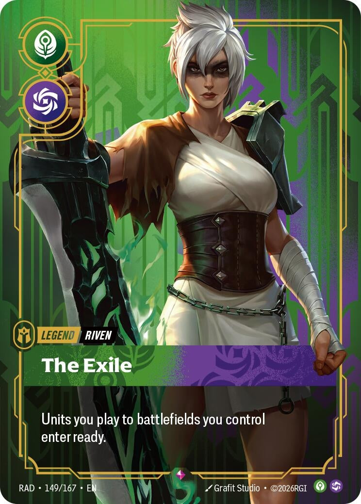 Image for Riven, The Exile (149/167) (Foil) (Radiance) (RAD) - Riftbound: League of Legends Trading Card Game