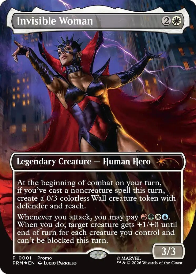 Image for Invisible Woman (Borderless) (1) (Foil) (Unique and Miscellaneous Promos) (UMP) - Magic: The Gathering