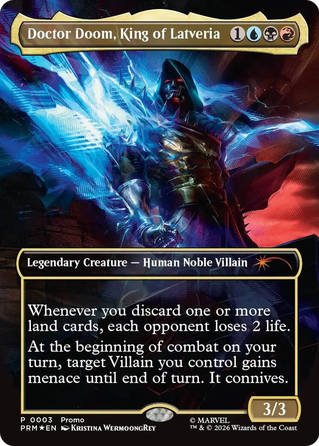 Image for Doctor Doom, King of Latveria (Borderless) (0003) (3) (Foil) (Unique and Miscellaneous Promos) (UMP) - Magic: The Gathering