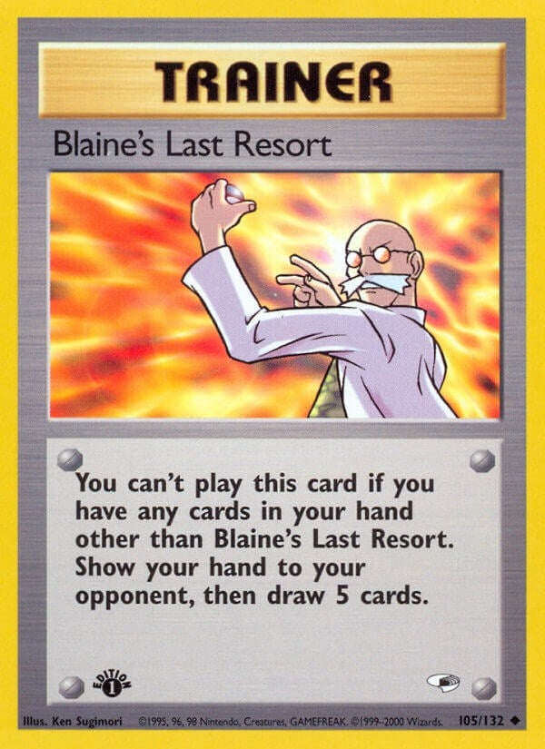 Image for Blaine's Last Resort (105/132) (Gym Heroes) - Pokemon